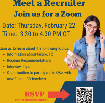 Flyer for recruitment event
                  
